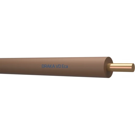 Draka VD Eca Installatiedraad 1x6mm² Eca PVC 70°C bruin 100M Doos 802849D3