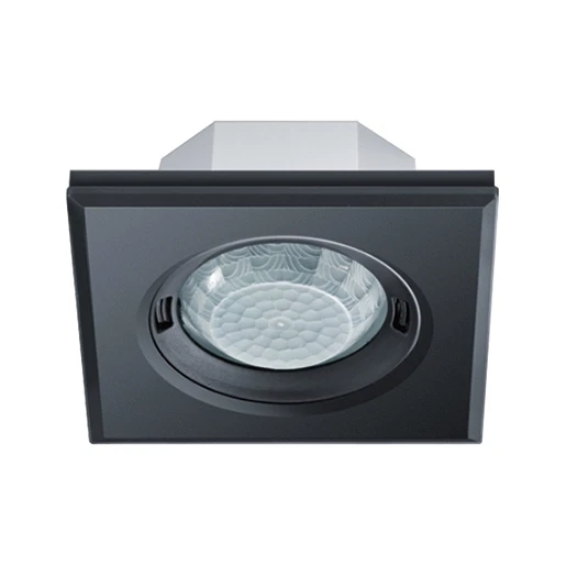 Esylux Plafondaanwezigheidssensor PD-FLAT 360i/8 SQUARE BLACK KNX