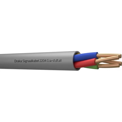 Draka 2200 Cca signaalkabel Grijs 4x0,8mm - 500mtr