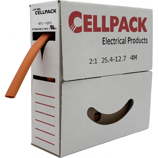 Cellpack Krimpkous/afrolbox dunw.krimpverh.2 : 1-sb/25.4-12.7/oranje/4m