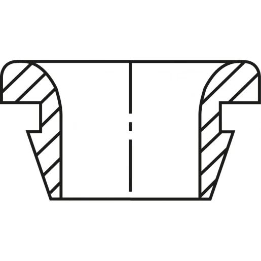 Hellermann Tyton DOORVOERTULE Ø11,5 ZWART