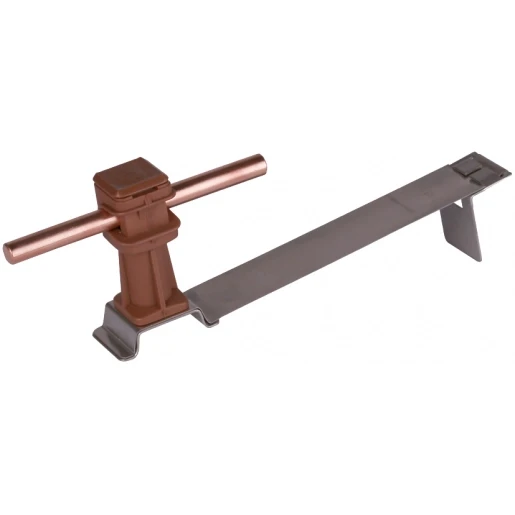 Dehn Roof con.hol.flexisnap stst/pl.brown h 36mm rd 8mm w.brace f.inte