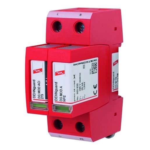 Dehn Dehnguard m surge arrester type 2 2-pole uc 275v w.aci technology