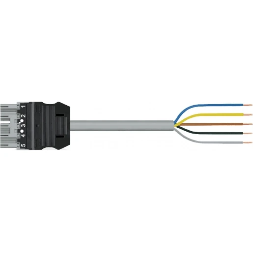 Wago SERIE 771 Patchkabel gebouwinstallatie 5p Stekker Vrij kabeluiteinde 8000mm