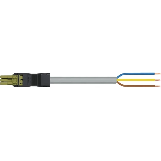 Wago SERIE 891 Patchkabel gebouwinstallatie 3p Contrastekker (female) Vrij kabeluiteinde 2000mm