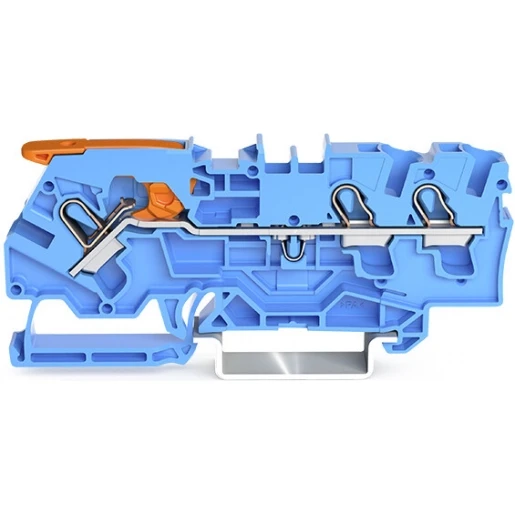 Wago SERIE 2104 Verbindingsrijgklem 1,6mm² eendr. 0,5-4mm² meerdr. Blauw