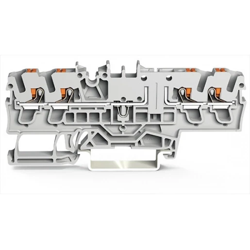 Wago SERIES 2202 Verbindingsrijgklem 0,75-4mm² eendr. 0,25-2,5mm² meerdr. Grijs