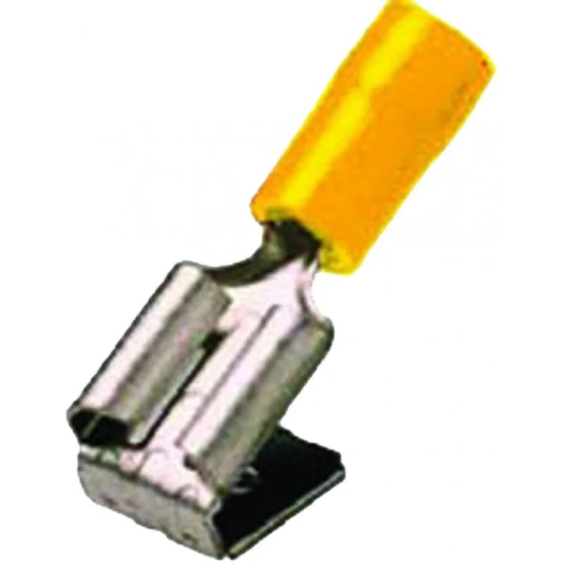 Intercable Geïs. steekverdeler 4-6mm2 6,3x0,8 geel +aftakking