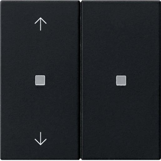Gira KNX RF bed.el.-op.st. 2-v pijlen System 55 zwart m