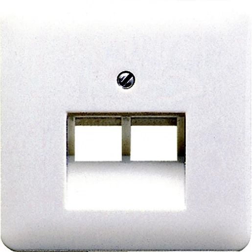 Jung CD range centraalplaat uae2x8upo cd500 UAE/IAE 2 connectoren Zonder label wit 569-2UA