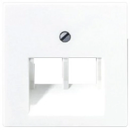 Jung AS/A range centraalplaat- (onderdeel) afdekking a(s)500 UAE/IAE 2 connectoren Zonder label wit A569-2BFPLUAWW