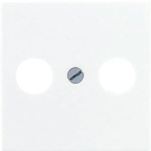 Jung AS range Afdekking CAI 1 connector Zonder label wit ABA561PLTV
