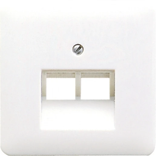 Jung CD range centraalplaat uae2x8upo cd500 UAE/IAE 2 connectoren Zonder label grijs CD569-2UALG