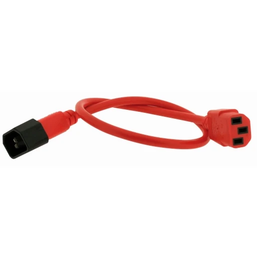 Gigamedia Power patchkabel c13/c14 0,5MTR rood