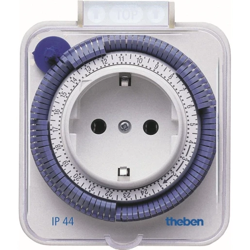 Theben Stekerklok wit Analoog 16A 230V 0260855