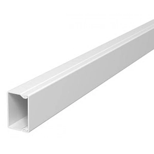 OBO WDK Leidingkanaal 2000x40x40mm PVC Bodemperforatie met deksel wit RAL 9010 6191126