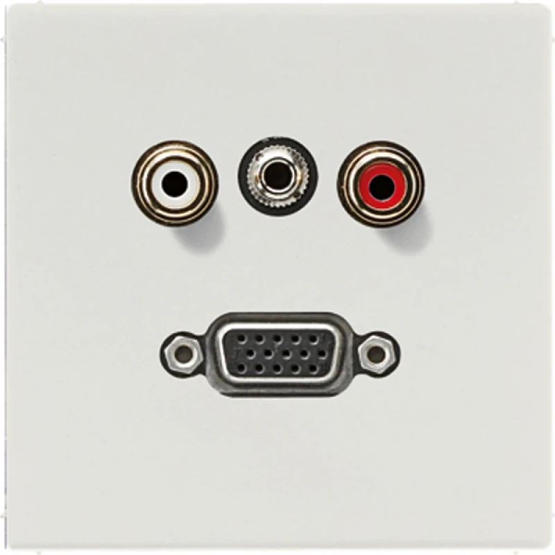 Jung LS range afdekking ls990 licht grijs audio/jack/vga MALS1072LG