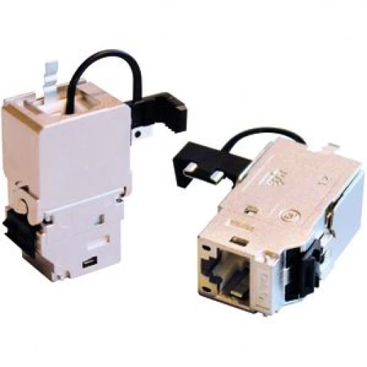 Peha BTR Keystone Cat6 - connector chroomkleurig Modular-Jack Zonder label 00935011