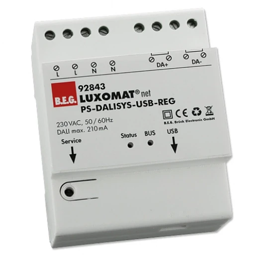 B.E.G. Voedingseenheid bussysteem REG 210mA 16V DIN-rail 92843