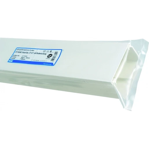 GGK FB/LFG kabelkanaal 2000x90x40mm PVC Bodemperforatie met deksel RAL 9001 Z1071G