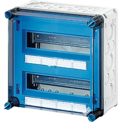 Hensel Enymod Automatenbehuizing leeg zonder PE- en N-klemmen 2x12 modulen Kunststof IP65 MI 1225