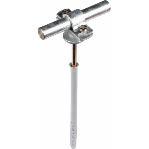 Dehn Rod holder with flange zdc for rd 16mm st/tzn with frame dowel 180mm