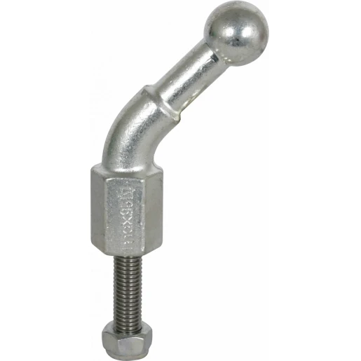 Dehn Fixed ball point d=25mm angled (45°) with threaded bolt and nut m12x4