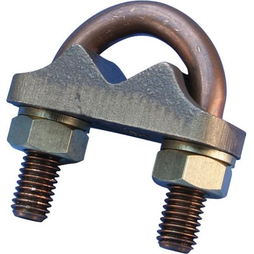 nVent Erico Ground Rod Clamp U-Bolt Type E 3/4" dia 17.3 mm dia 16