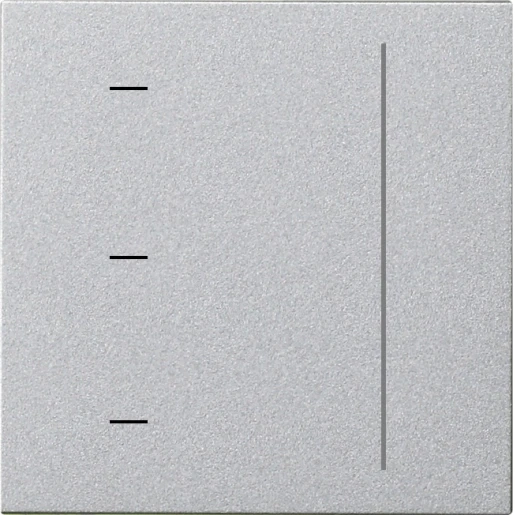 Gira System 55 s3000 touch opzetstuk enkelvoudig aluminium 536526