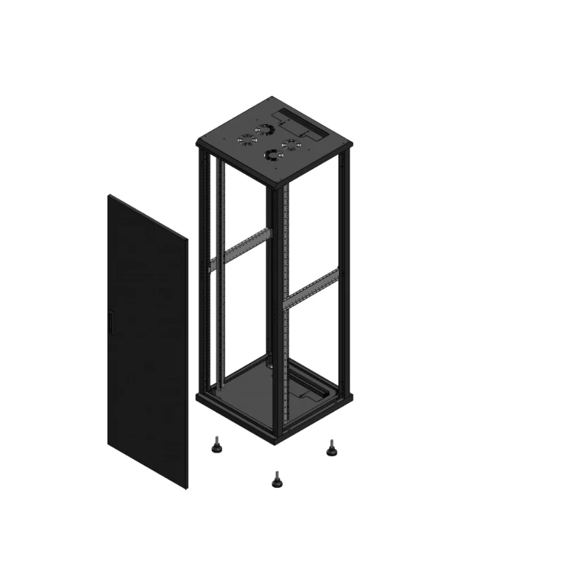 Gigamedia Vloer patchkast AV enkel TOL SP EX 19" 36HE 600x600mm Zwart GGM 703666PTSSPEX
