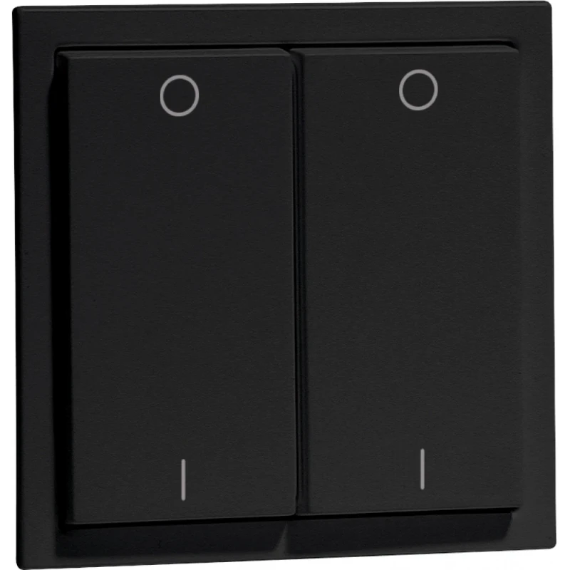 Peha Easyclick Wandzender nova met symbolen 4-kanalen zwart RAL 9005 00045426
