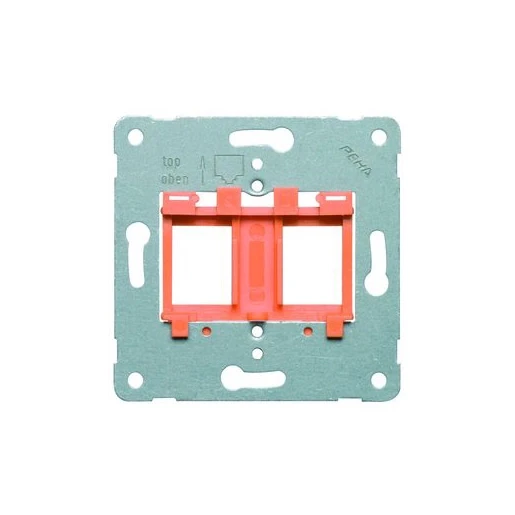 Peha Draagframe oranje Modular-Jack Basiselement 2 connectoren MetaalZonder label 00742111