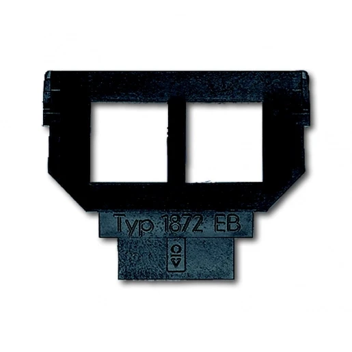 ABB Busch-Jaeger Balance, SI, Solo, carat, Alpha, Im Inzetplaat Lucent Bedieningselement 2 connectoren Zonder label antraciet 2CKA001764A0281