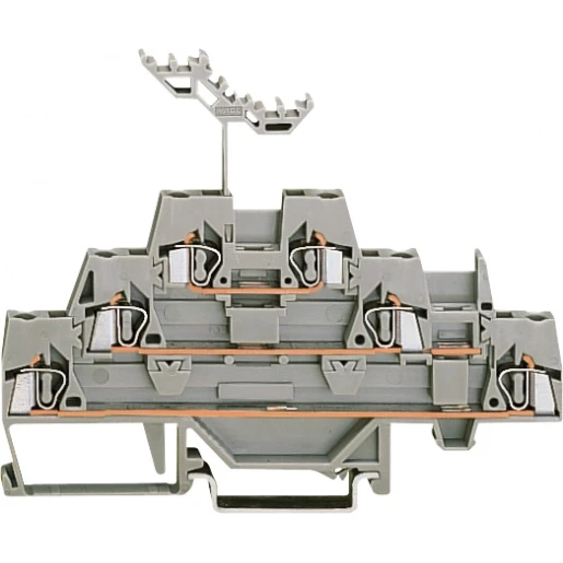 Wago Serie 280 Verbindingsrijgklem 0,08-2,5mm² eendr. 0,08-2,5mm² meerdr. Grijs