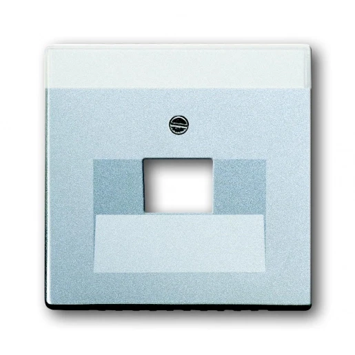 ABB Busch-Jaeger Future Centraalplaat datadoos RJ45 Jack plug Centraalplaat 1 connector Met label aluminium 2CKA001710A3674