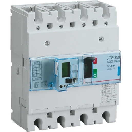 Legrand DPX3 250 ELECTRONISCH 4 POLIG 250A KA-WAARDE 70KA
