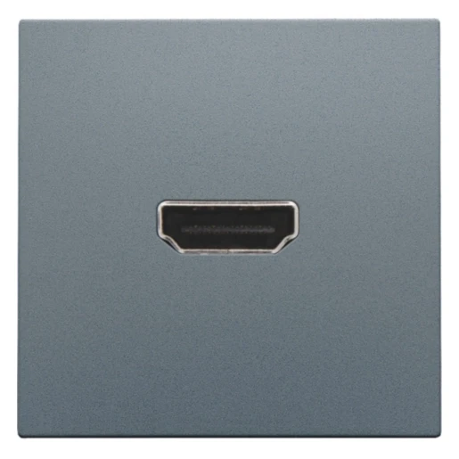 Niko centraalplaat- (onderdeel) HDMI Centraalplaat 1 connector Zonder label grijs 220-69417