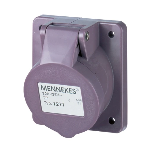 Mennekes INBOUWCONTACTDOOS 32A 2P 25V IP44