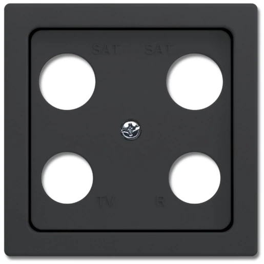 ABB Busch-Jaeger Future Centraalplaat satelliet Satelliet Bedieningselement 4 connectoren Zonder label antraciet 2CKA001724A4374