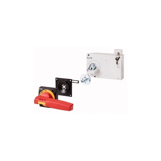 Eaton Deurkoppelingshandgreep nzm4 rood/geel incl.cilinderslot