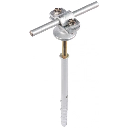 Dehn Conductor holder with flange zdc for rd 7-10mm st/tzn with frame dowel
