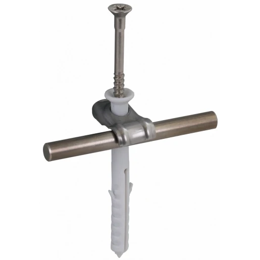 Dehn Conductor holder dehnquick stst with nail dowel 8x80mm for rd 6-10mm