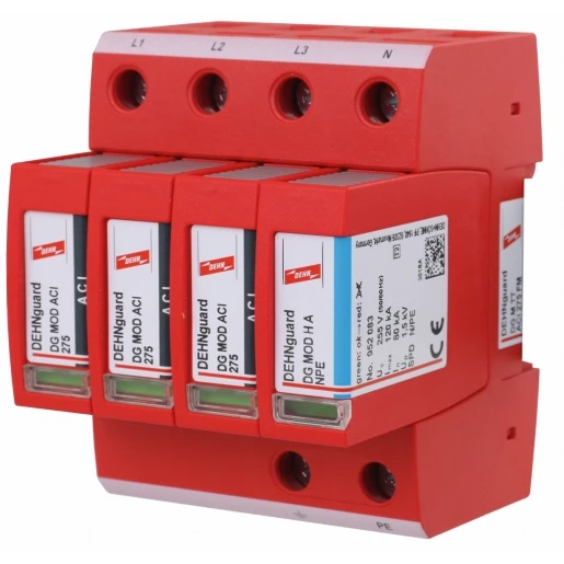 Dehn Dehnguard m surge arrester type 2 4-pole uc 275v w.aci technology