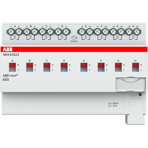 ABB Busch-Jaeger Schakel aktor standaard knx 8-voudig 10 ampere
