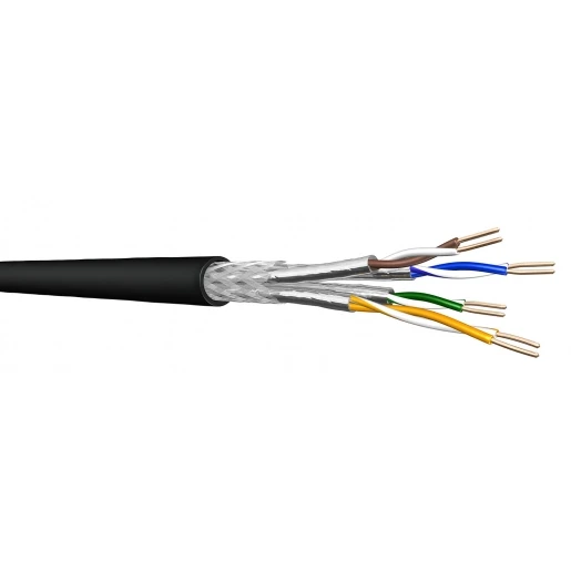 Draka UCF I/O Cat.7 SS26 S/FTP LSHF Dca bk 4x2x26 AWG