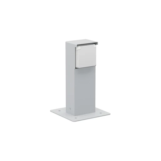 Niko New Hydro tuinpaal randaarde grondpin 83x68mm 1 contactdozen Mat grijs IP44 700-36915