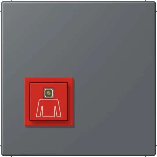 Jung LS range Miva oproepknop LC32010 70x70mm IP20 NRSLC0834RT202