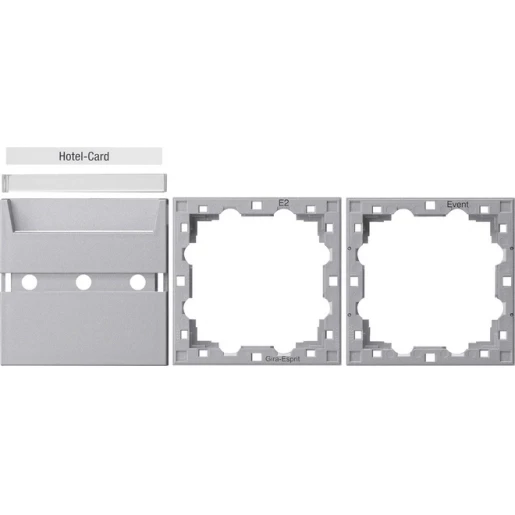 Gira System 55 accessoire hotel-card aluminium 810626