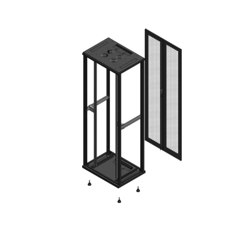 Gigamedia Vloer patchkast SP AR dubbel PER EX 19" 47HE 800x600mm Zwart GGM 704786SPPPDEX