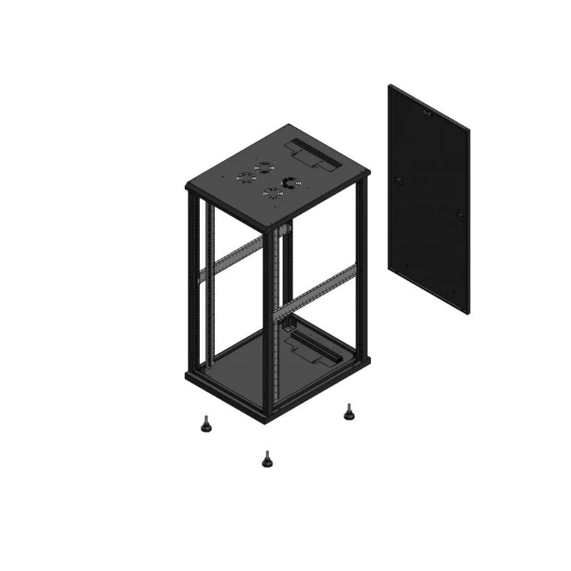 Gigamedia Vloer patchkast SP PAR EX 19" 26HE 600x800mm Zwart GGM 702668SPPAREX